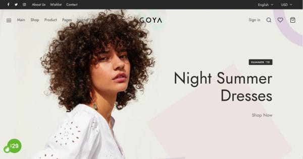goya wordpress theme