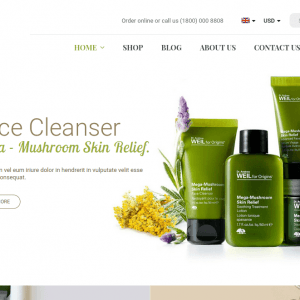 Organica- Organic, Beauty, Natural Cosmetics  WordPress Theme