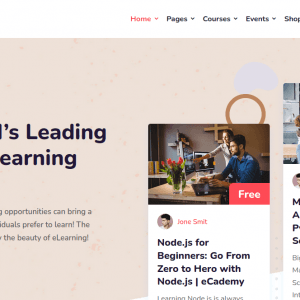 eCademy - Elementor LMS & Online Courses Education Theme