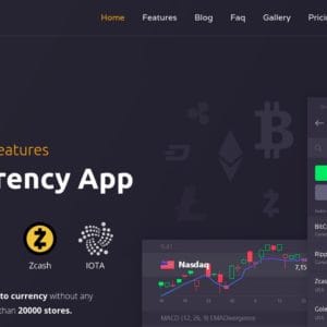 Get- CryptApp Cryptocurrency Mobile App Landing Page
