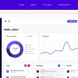 Get- Minfox Software Landing Page WordPress Theme