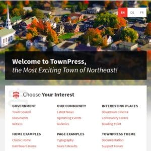 Get- TownPress Municipality WordPress Theme