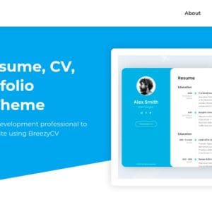 Get BreezyCV - CV Resume WordPress Theme