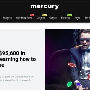 Get Mercury - Casino, Gambling, Game Reviews & News Theme