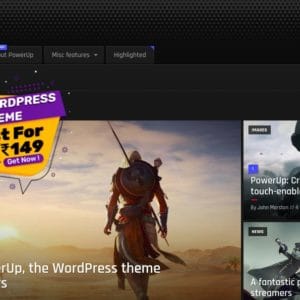 Get PowerUp - Video Game WordPress Theme