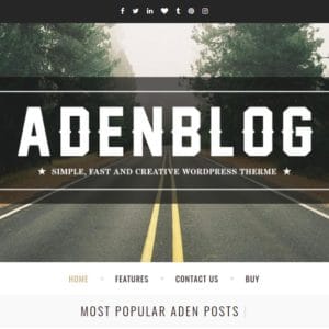 Get Aden - WordPress Blog Theme