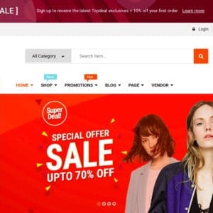 Get TopDeal - Multi Vendor WordPress Theme