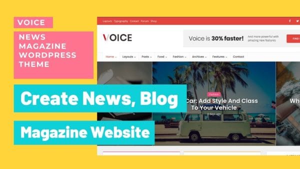 Voice WordPress Theme