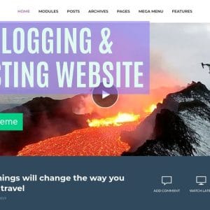 GET Vlog WordPress Theme