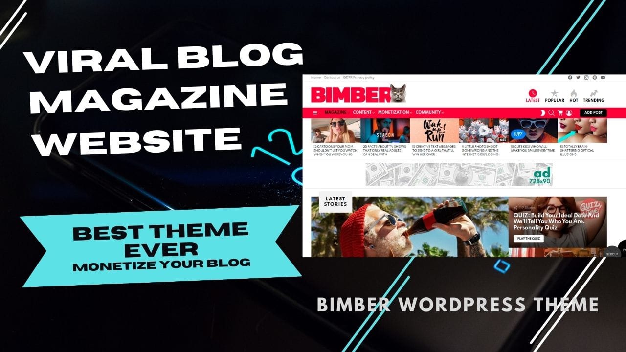 GET Bimber WordPress Theme - WP Themes