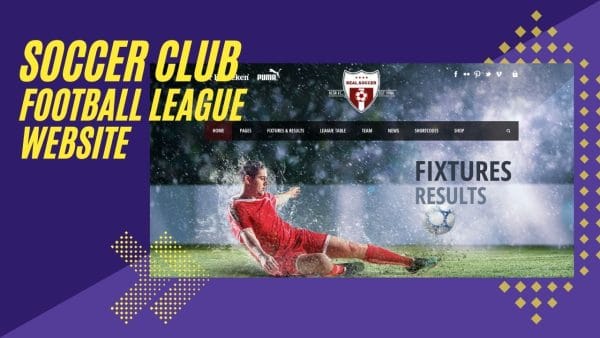 real soccer wordpress theme