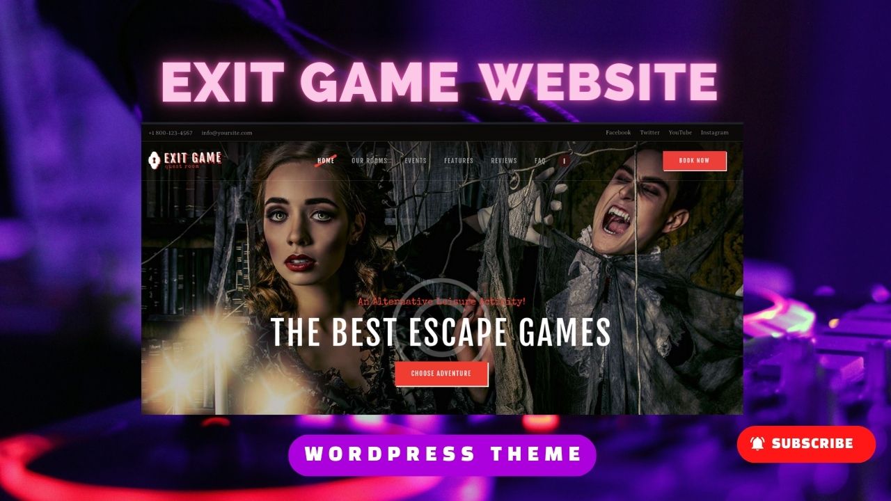 exit game wordpress theme