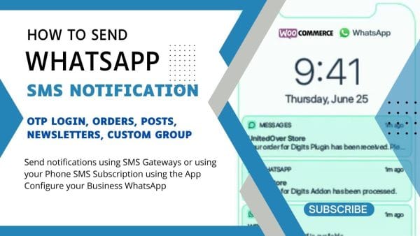 wpnotif send whatsapp sms notification