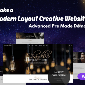 Chandelier – Luxury WordPress Theme for Custom Brands